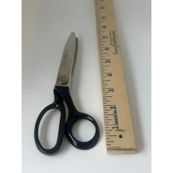 VTG 80s Wiss Pinking Shears Scissors - 7.5" Stainless Steel, Plastic Holder, USA - Picture 7 of 7